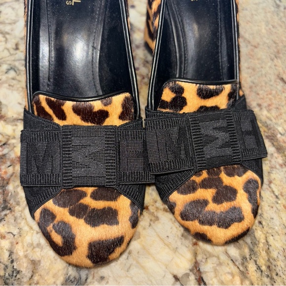 Michael Kors Brown and Black Heels with Leopard Print - Picture 5 of 10